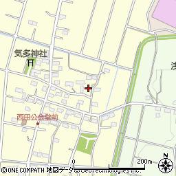 埼玉県深谷市西田269周辺の地図