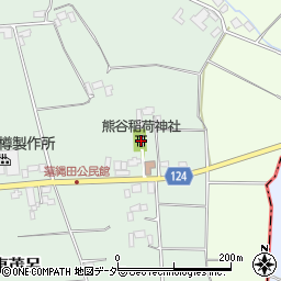 熊谷稲荷神社周辺の地図