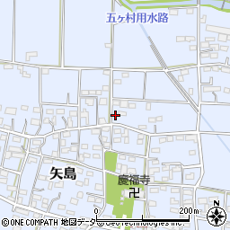 埼玉県深谷市矢島722周辺の地図