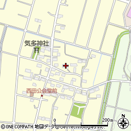 埼玉県深谷市西田271周辺の地図
