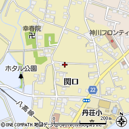 埼玉県神川町（児玉郡）関口周辺の地図