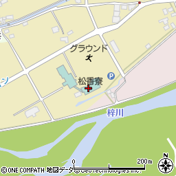松香寮トイレ周辺の地図