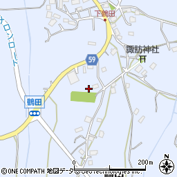 茨城県小美玉市鶴田17周辺の地図