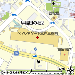 カインズ本庄早稲田店周辺の地図