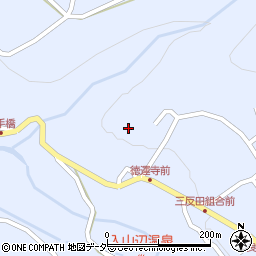長野県松本市入山辺三反田周辺の地図