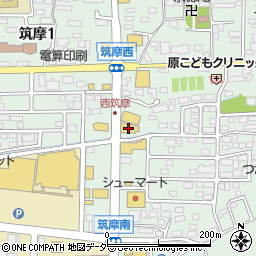 ブック・オフ松本筑摩店周辺の地図