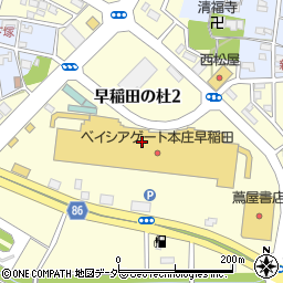 埼玉県本庄市早稲田の杜周辺の地図