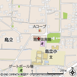 松本市　支所出張所・島立出張所島立地区地域づくりセンター周辺の地図