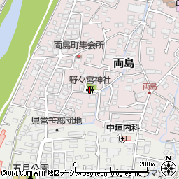 野々宮神社周辺の地図