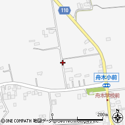 茨城県鉾田市舟木周辺の地図