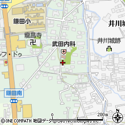 鎌田北向観音周辺の地図
