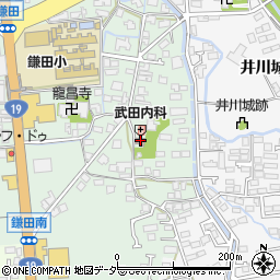 鎌田公民館周辺の地図