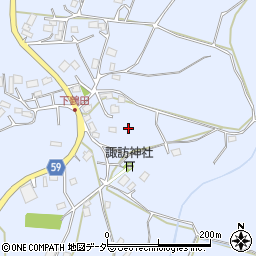 茨城県小美玉市鶴田周辺の地図