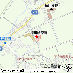 長野県松本市梓川梓2344周辺の地図