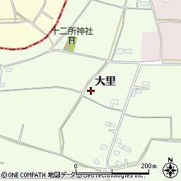 茨城県結城郡八千代町大里周辺の地図