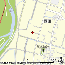 埼玉県深谷市西田488周辺の地図
