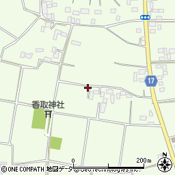茨城県結城市北南茂呂周辺の地図