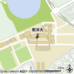 東洋大学　板倉キャンパス周辺の地図
