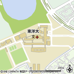 東洋大学板倉キャンパス　教学課国際地域学部関係周辺の地図