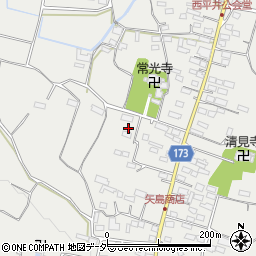 群馬県藤岡市西平井331-1周辺の地図