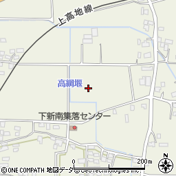 長野県松本市新村下新南周辺の地図