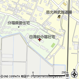 日清紡館林工場分福社宅Ｂ周辺の地図