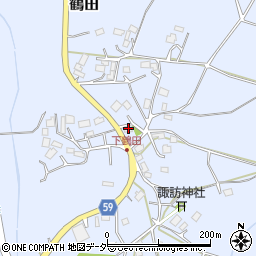 茨城県小美玉市鶴田37周辺の地図