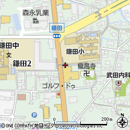 長野県松本市鎌田周辺の地図