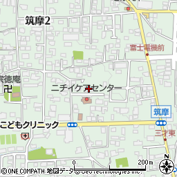 ニチイケアセンター松本筑摩周辺の地図