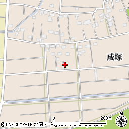 埼玉県深谷市成塚520周辺の地図