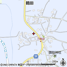 茨城県小美玉市鶴田56周辺の地図