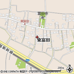 埼玉県本庄市東富田周辺の地図
