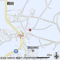 茨城県小美玉市鶴田190周辺の地図