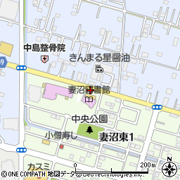 妻沼中央公民館入口周辺の地図