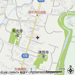 群馬県藤岡市西平井1081-1周辺の地図