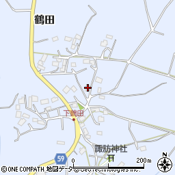 茨城県小美玉市鶴田40周辺の地図