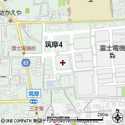 富士電機松本工場周辺の地図