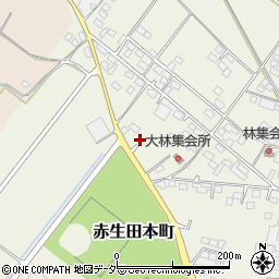 群馬県館林市赤生田本町2652-6周辺の地図