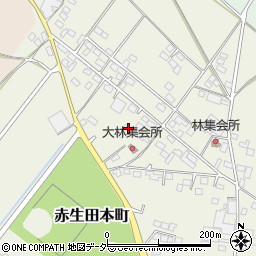 群馬県館林市赤生田本町2654周辺の地図