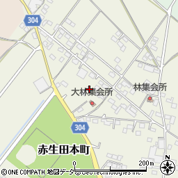 群馬県館林市赤生田本町2654周辺の地図