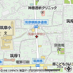 筑摩小学校口周辺の地図