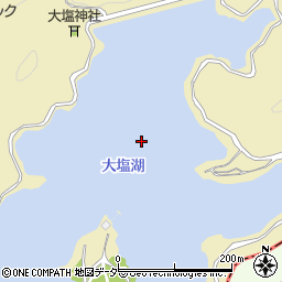 大塩貯水池周辺の地図