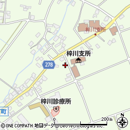 長野県松本市梓川梓1670-1周辺の地図