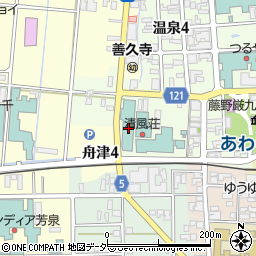 芦原温泉清風荘周辺の地図