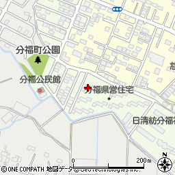分福県営住宅８６－Ｃ棟周辺の地図