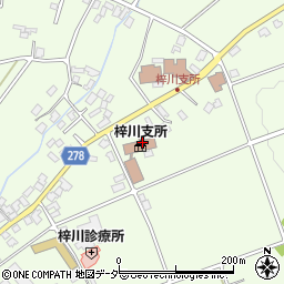 松本市　市役所耕地課西部担当周辺の地図