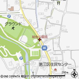 総合公園前周辺の地図