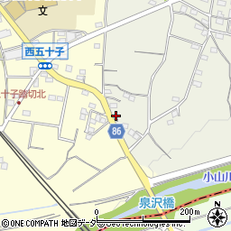埼玉県本庄市東五十子47周辺の地図