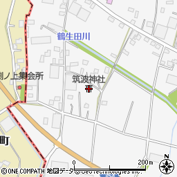 筑波神社周辺の地図