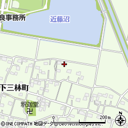 下三林水田作組合周辺の地図